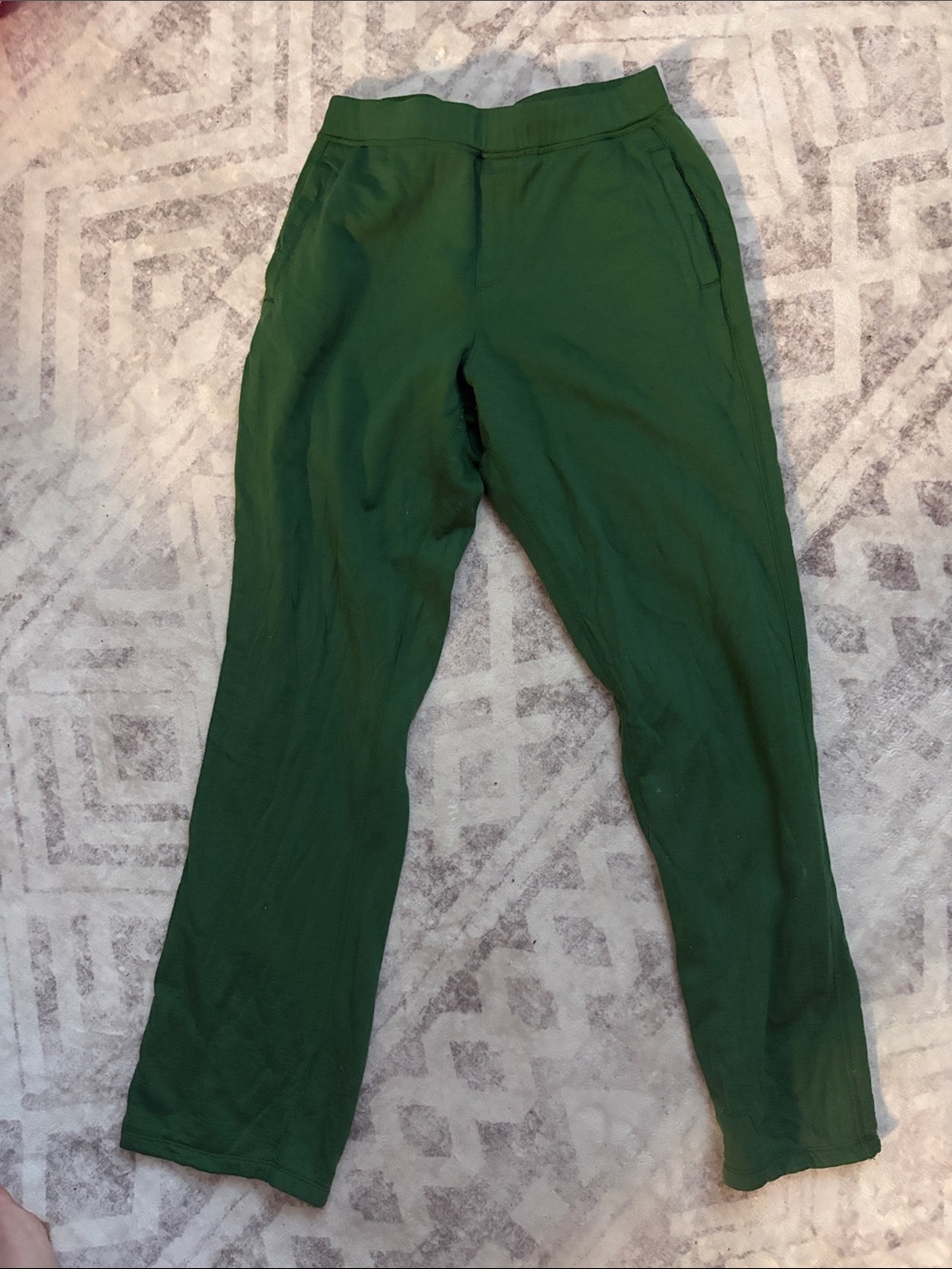 ibex Forest Green Straight-Leg Women's Pants